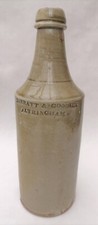 Antique Salt Glaze Stoneware Porter Beer Bottle Barratt & Goodier Altrincham