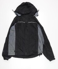 Peter Storm Black Hooded Waterproof Jacket M