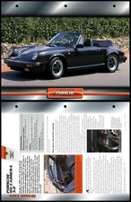 Porsche 911 Carrera 3.2 - 1984 - Sports Atlas Dream Cars Fact File Card
