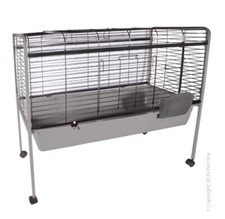 Pet One 105cm Raised stand Small Animal Hutch Cage indoor Rabbit Guinea Pig