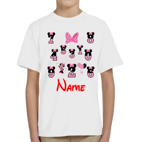 Personalised minnie number day - number,