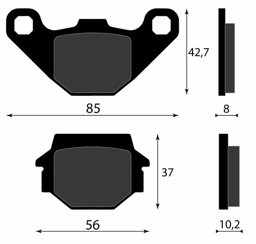 Rear brake pads husqvarna - rear,