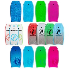Two bare feet bodyboard - two,