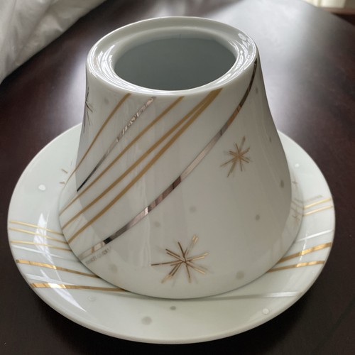 Yankee candle large white - candle, white/gold