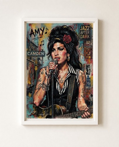 Gloss amy winehouse print - amy,