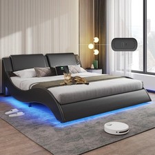 Queen Bed Frame with Led