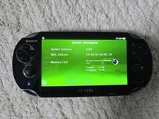 Sony PlayStation Vita (PS VITA) PCH1003 Black Handheld System Charger + 16GB 
