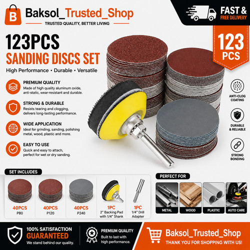 120pcs 2inch sanding discs - sanding,