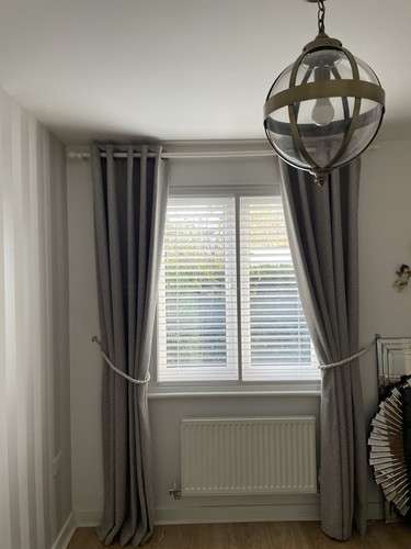 Dunelm pole with - pole, pair