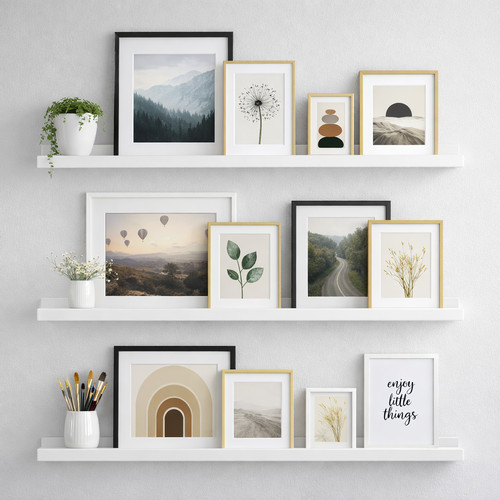 60cm floating wall shelves - floating,