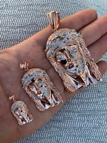 Solid 925 silver 14k - rose, gold