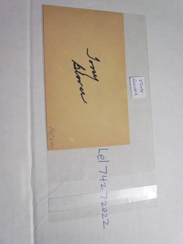 Tony glover signed - signed,