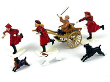 Trophy Miniatures Christmas Special A Willing Team Cart Set 54mm Toy Soldier