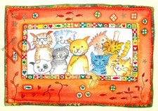 Picture Postcard: Cats, Mixed Pedigree, Clare Maddicott