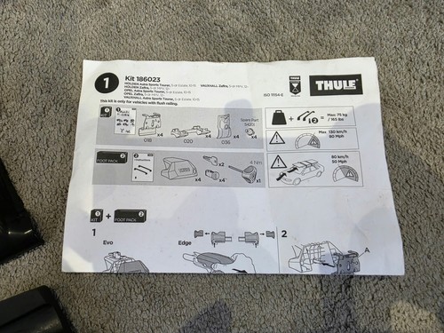 Thule roof bar fitting kit - thule,