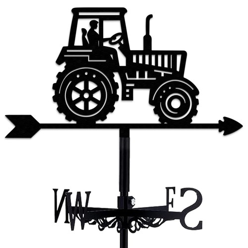 Metal tractor weather vane - tractor,