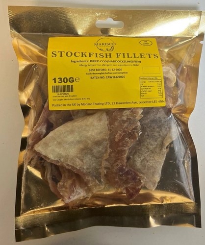 Dried stockfish fillets fish - dried,