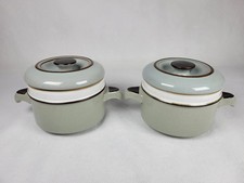 Denby Romance Casserole Lidded Dishes X 2 Vintage 10.5cm Diameter Rare Prop 