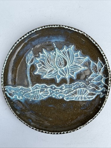 Handmade studio pottery lotus - pottery,
