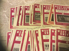 WEST HAM UNITED HOME PROGRAMMES FROM 1958 -60 - SELECT FROM LIST INC CUPS 