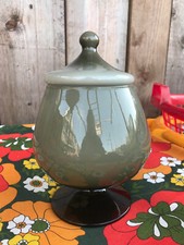 VINTAGE EMPOLI RETRO APOTHECARY BON BON CASED GLASS  ITALIAN MID CENTURY JAR