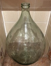 Antique French demijohn carboy large vintage glass bottle 