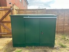 Asgard Garden Shed 6x3 Secure Metal Storage Unit british racing green