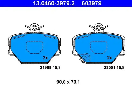 Brake pads 0460 3979 ate - brake,