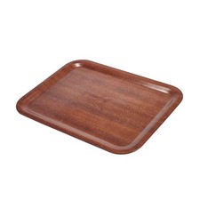 Tray Brown Wooden Veneer