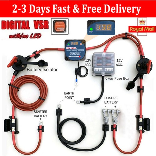 Split charge relay kits - split,