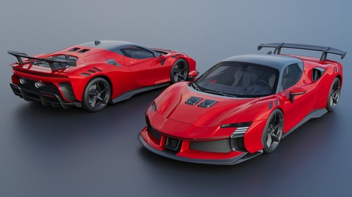 Ferrari sf90 model car kit - ferrari,
