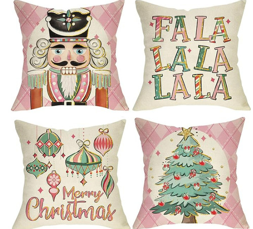 Shabby chic pink - pink, christmas
