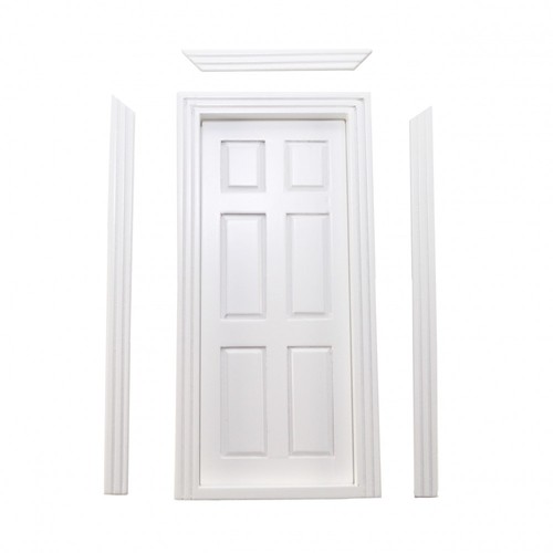 Dolls house panel - panel, white