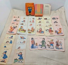 Vintage happy families playing - vintage,