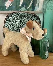 Small Antique Vintage Fox Terrier Dog Soft Toy Teddy Bear Pal British