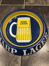 Harp lager tin ashtray - harp, pub