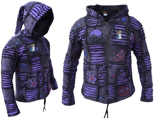 Men purple jacket - jacket, psychedelic