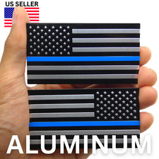 ALUMINUM Thin Blue Line Flag