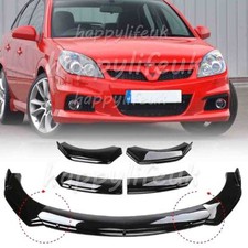 For For Vauxhall Vectra Front Bumper Lip Splitter Body Chin Spoiler Glossy Black