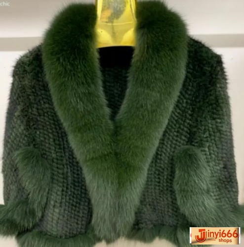 Knitted genuine mink fur - knitted, coat