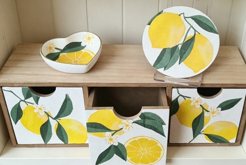 Upcycled decoupage storage - decoupage,