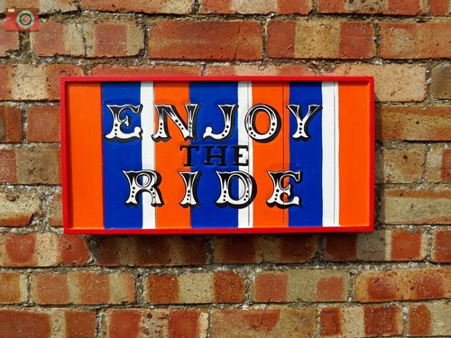Fabulous enjoy the ride hand - the, ride"