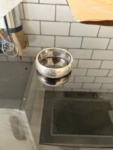Gents 8mm sterling silver - gents, ring