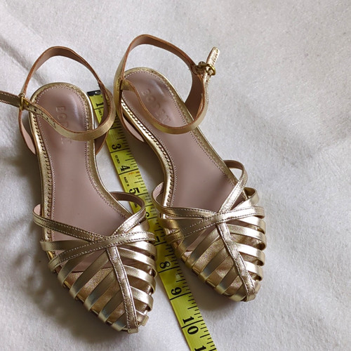 Boden gold strappy - gold, leather