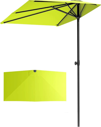 5x1 half parasol with - 2.5x1.3m,