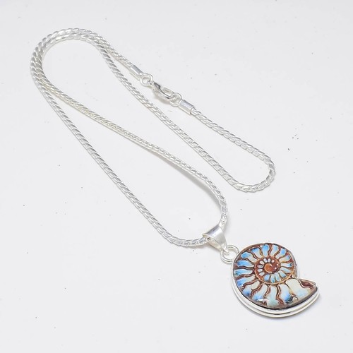 925 sterling silver ammonite - 925,