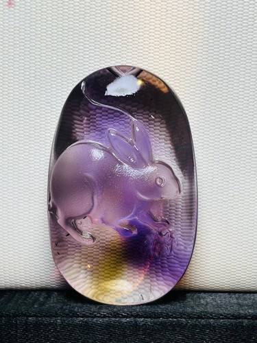 Natural ametrine rabbit - natural,