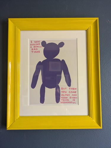 Framed david shrigley - david, print