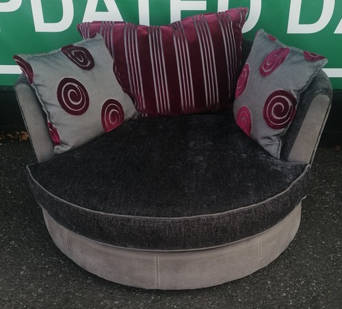 Grey toned dfs cuddle swivel - grey,