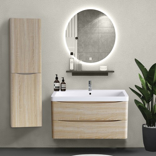 1400mm left hand light oak - left,